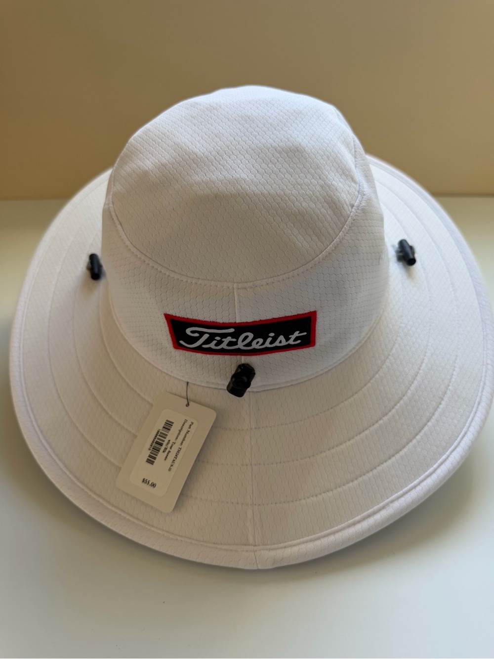 NWT - Titleist Men's Tour Aussie Golf Bucket Hat - White Black - Picture 6 of 13